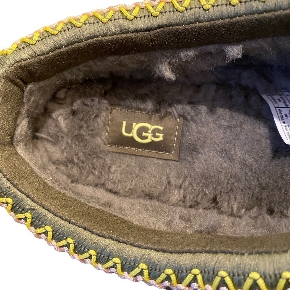 UGG Tazz Maxi Tasman Slip On Slipper Shoes Burnt Olive 1140430 Women Size 10 NEW - Picture 7 of 11